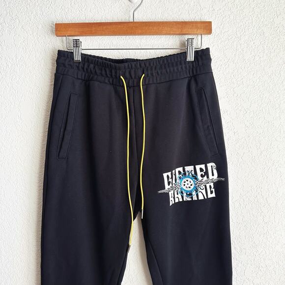 GFTD LA Men All Mighty Racing Pants Sweatpants Small Jogger Lounge Athleisure - Picture 2 of 7